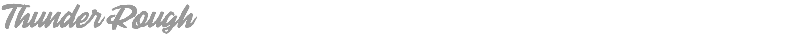 Thunder Rough font preview